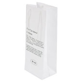 ハンドイ絵を描ロアゲハチョウバタフライワインバッグ ワインギフトバッグ (裏面アングル)