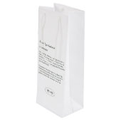 ハンドイ絵を描ロアゲハチョウバタフライワインバッグ ワインギフトバッグ (裏面アングル)