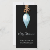 ハンドウォー絵を描トカラーヴィンテージクリスマスバウブル (正面)