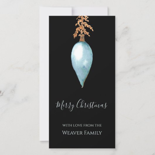 ハンドウォー絵を描トカラーヴィンテージクリスマスバウブル (正面)