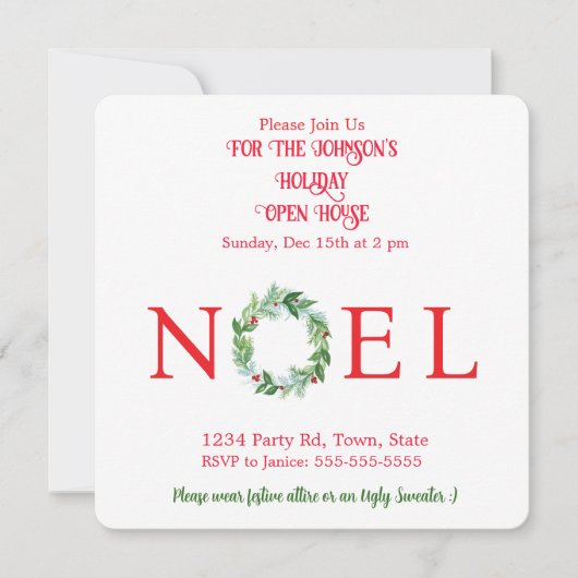 ハンドウー絵を描ターリースのパーソナライズ 招待状 (正面)