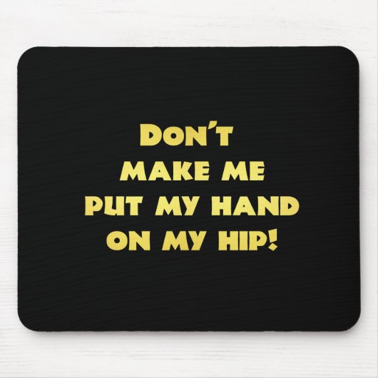 ハンドオおもしろいンお尻 マウスパッド (正面)