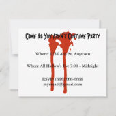 ハンドオブザデッド血文字ハローウィンパーティ 招待状 (裏面)