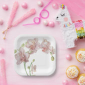 ハンドオーキ図解入りの、写真付きのッド ペーパープレート (パーティー)