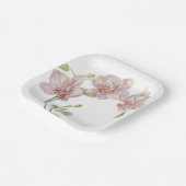 ハンドオーキ図解入りの、写真付きのッド ペーパープレート (傾斜あり)