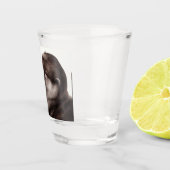 ハンドオ絵を描ータ – テンダーモーメント野生動物アート ショットグラス (右)