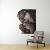 ハンドオ絵を描ータ – テンダーモーメント野生動物アート タペストリー (インサイチュ)