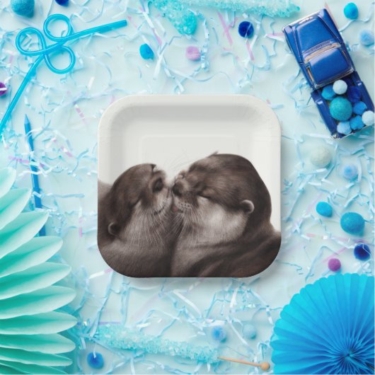 ハンドオ絵を描ータ – テンダーモーメント野生動物アート ペーパープレート (パーティー)