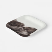 ハンドオ絵を描ータ – テンダーモーメント野生動物アート ペーパープレート (傾斜あり)