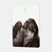 ハンドオ絵を描ータ – テンダーモーメント野生動物アート メタルオーナメント (正面左)