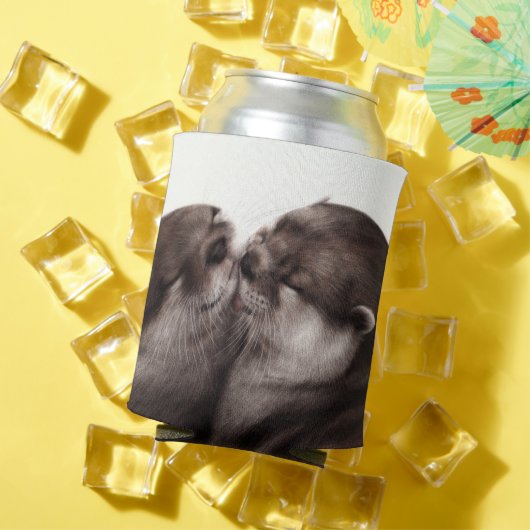 ハンドオ絵を描ータ – テンダーモーメント野生動物アート 缶クーラー (インサイチュ 夏)