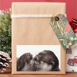 ハンドオ絵を描ータ – テンダーモーメント野生動物アート 長方形シール