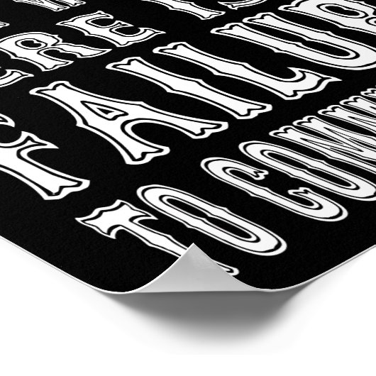 ハンドカッコいいルーク引用文 – ここで持っているものは失敗 ポスター (角)