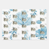 ハンドガラパゴス色彩の鮮やかペンギン ラッピングペーパーシート (正面)