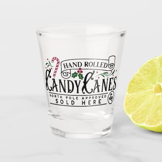ハンドキャ転がンディーケーン ショットグラス (正面)