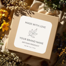 ハンドクラフト アーティザン ミニマル ボタニカル ラベル