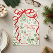 ハンドクリ書スマスパーティの招待状 招待状