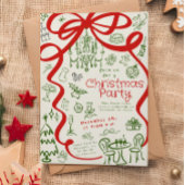 ハンドクリ書スマスパーティの招待状 招待状