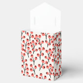 ハンドクリ絵を描スマスの枝の果実の赤い白 フェイバーボックス (オープン)