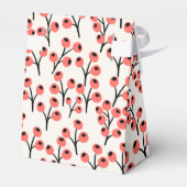 ハンドクリ絵を描スマスの枝の果実の赤い白 フェイバーボックス (裏面サイド)