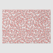 ハンドクリ絵を描スマスの枝の果実の赤い白 薄葉紙 (正面)