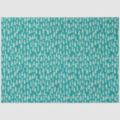 ハンドク絵を描リスマスツリーズアクアホワイトブルーティール（緑がかった色） 薄葉紙 (正面)