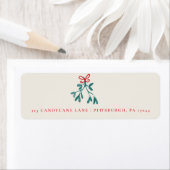 ハンドク絵を描リスマスミスタントー差出人住所 ラベル (インサイチュ)