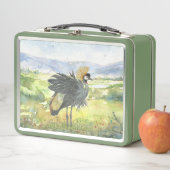 ハンドグ絵を描レーク冠クレーン メタルランチボックス (インサイチュ)
