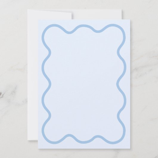 ハンドコースト図解入りの、写真付きの女性のカーボーイブルーバチェロレッテ 招待状 (裏面)