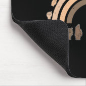 ハンドサイン言語ASLハンドジェスチャーろうあバイブ マウスパッド (コーナー)