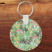 ハンドサク色彩の鮮やかス:デザートグリーン キーホルダー (正面)