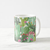 ハンドサク色彩の鮮やかス：デザートグリーン コーヒーマグカップ (正面右)