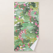 ハンドサク色彩の鮮やかス:デザートグリーン バスタオル (バスタオル)