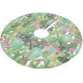 ハンドサク色彩の鮮やかス:デザートグリーン ブラッシュドポリエステルツリースカート (アングル)