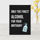 ハンドサニタイザアルコールおもしろい誕生日カード カード (黄色い花)