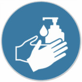 ハンドサニタイザーを使用 シール (正面)