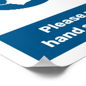 ハンドサニタイザーを使用 ポスター (角)