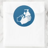 ハンドサニタイザーを使用 ラウンドシール (バッグ)