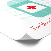 ハンドサニタイザーを提供し、安全と私たちの ポスター (角)