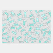 ハンドサニタイザーゲルボトル水彩 ラッピングペーパーシート (正面2)