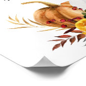 ハンドサニタイジングステーションフローラカボチャ ポスター (角)