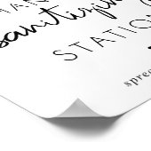 ハンドサニタイジングステーションミニマルエレガントリスト ポスター (角)