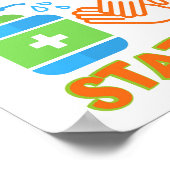 ハンドサニタイズステーションポスター ポスター (角)