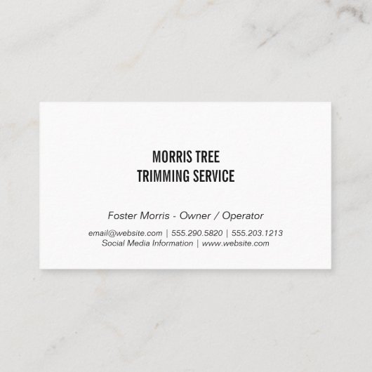 ハンドシアーズ | 芝刈機 名刺 (裏面)