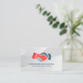 ハンドシェイクアイコン | 取引 名刺 (スタンド正面)