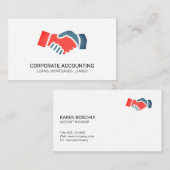 ハンドシェイクアイコン 名刺 (正面/裏面)