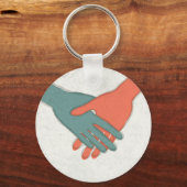 ハンドシェイクキーチェーン キーホルダー (正面)