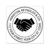 ハンドシェイクビジネスプロフェッショナル名返却住所 セルフインキングスタンプ (デザイン)