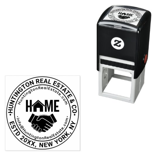 ハンドシェ実在ーク不動産のビジネス名URL電子メールの宛先 セルフインキングスタンプ (インサイチュ)