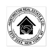 ハンドシェ実在ーク不動産のビジネス名URL電子メール#2 セルフインキングスタンプ (デザイン)